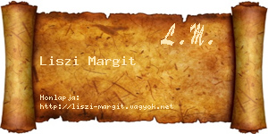 Liszi Margit névjegykártya